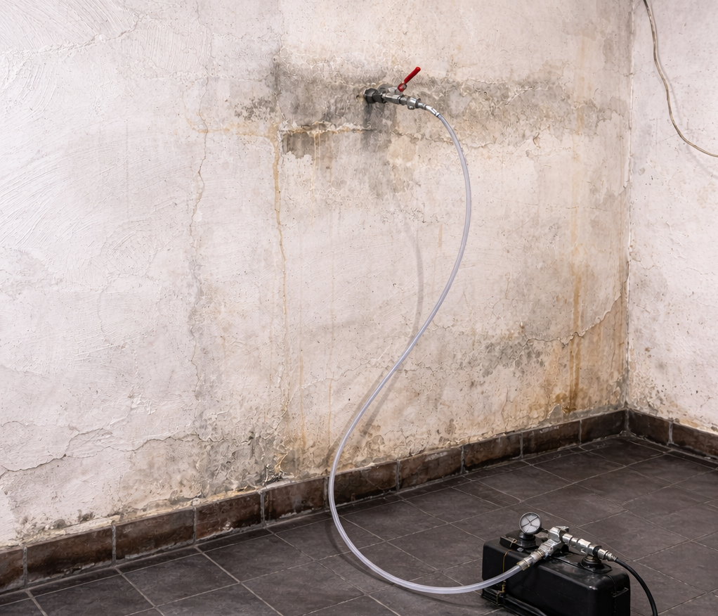 Injecteerwerkzaamheden van DryHome